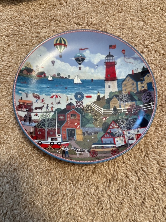 The Bradford Exchange Other - Vintage Bradford Exchange | Beachfront Fun Jane Wooster Scott Decorative Plate